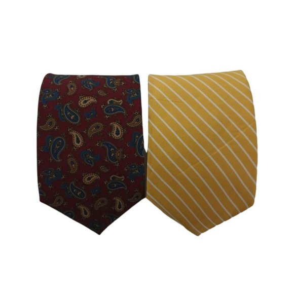 🆕Lot Of 2 BROOKS BROTHERS Silk Ties USA NWT